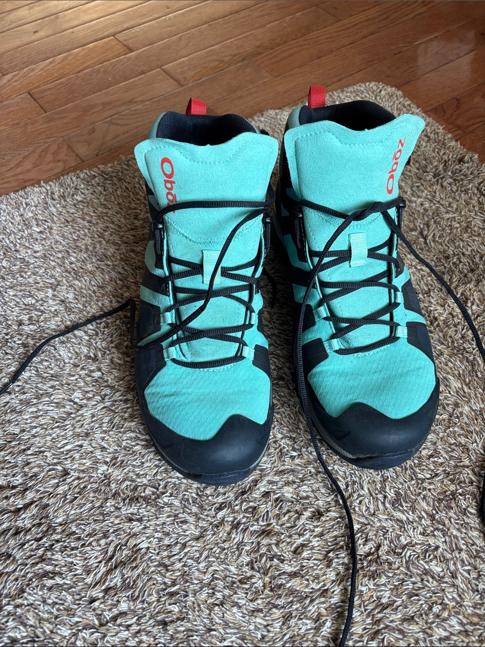 Oboz Women’s Athletic Shoes in Teal and Black